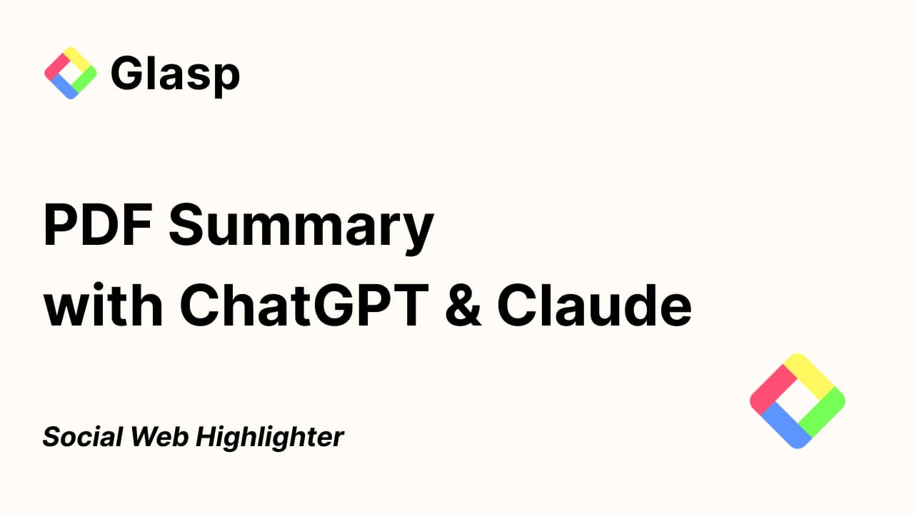 Pdf Summary Summarize Pdf Files With Glasp Ai Pdf Summary Summarize Pdf Files With Glasp Ai