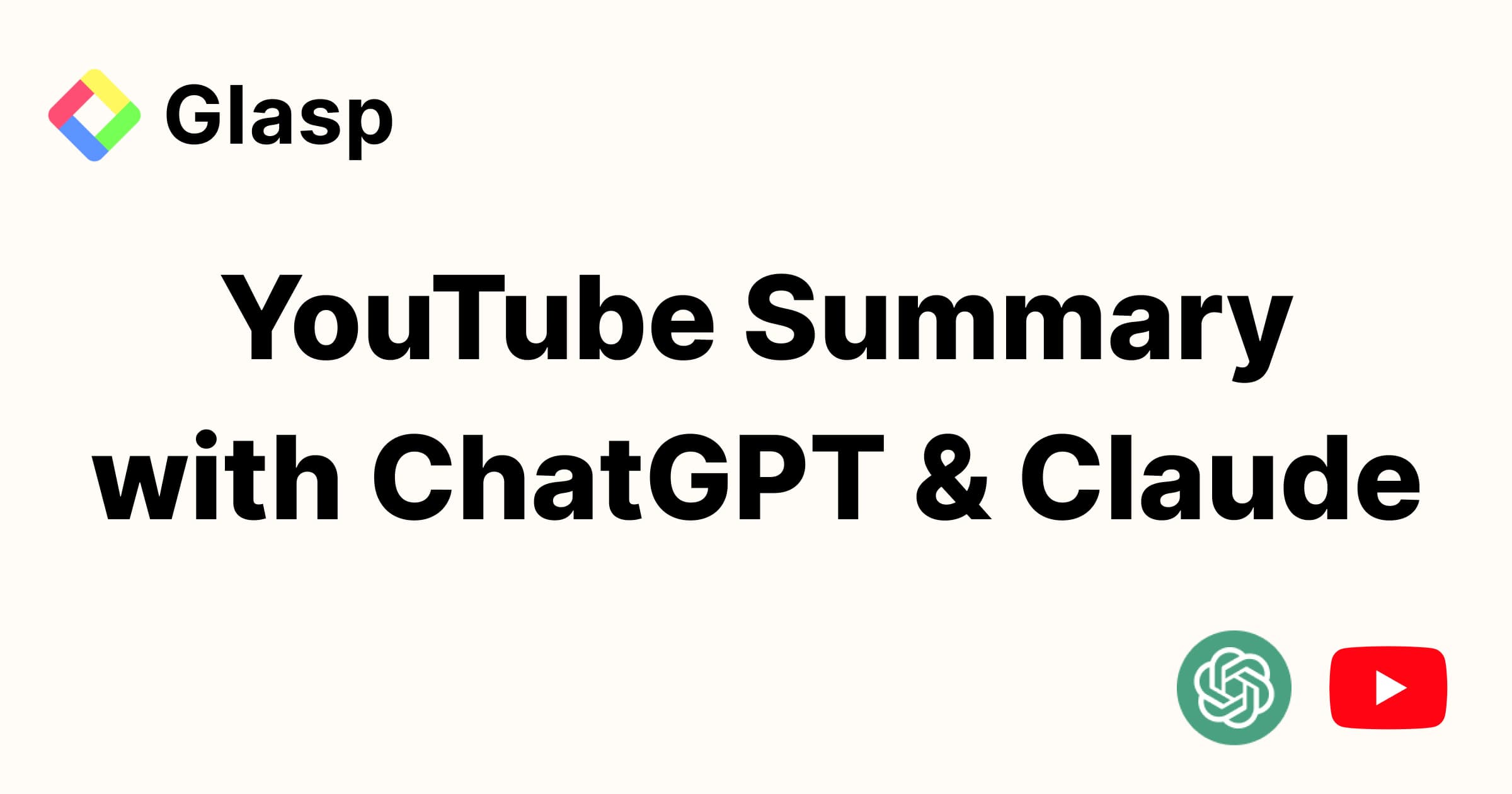 YouTube Summary with ChatGPT / Glasp