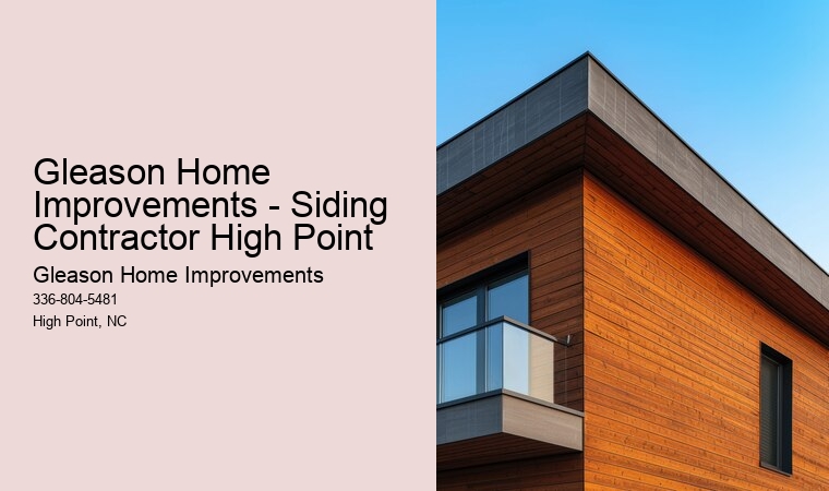 Gleason Home Improvements - Siding Contractor High Point
