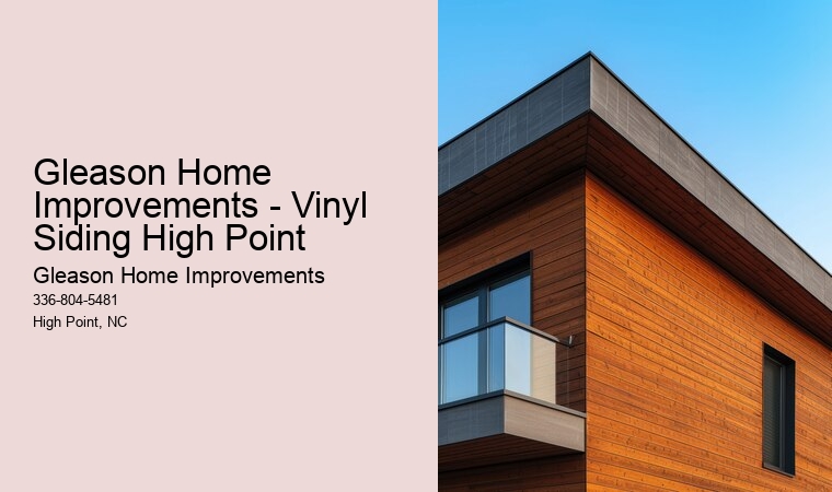 Gleason Home Improvements - Vinyl Siding High Point