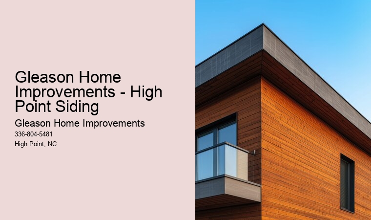 Gleason Home Improvements - High Point Siding