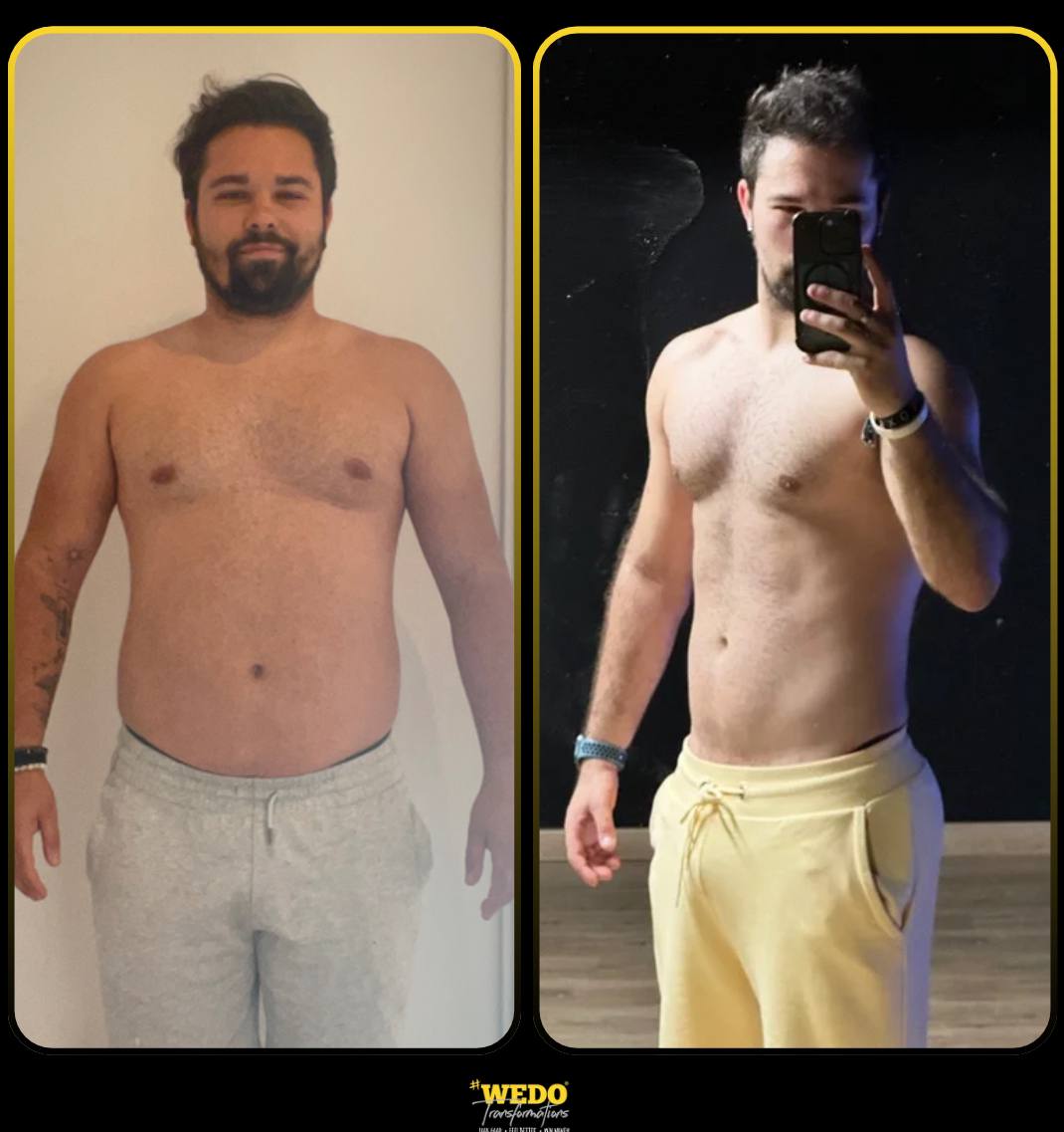 Transformation de Thiago — Perte de poids