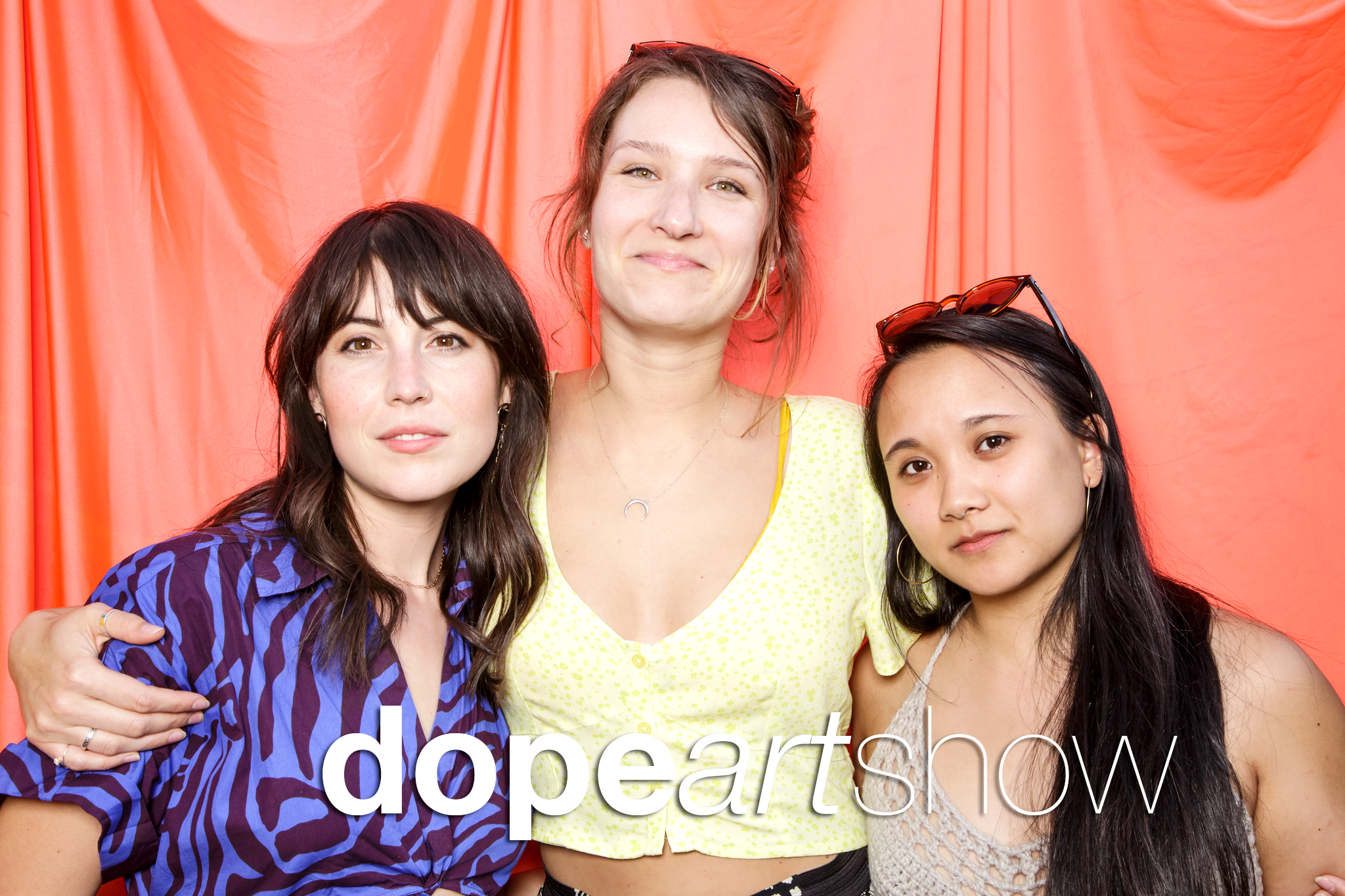 glitterguts portrait booth photos from dope art show at ludlow liquors, chicago 2022