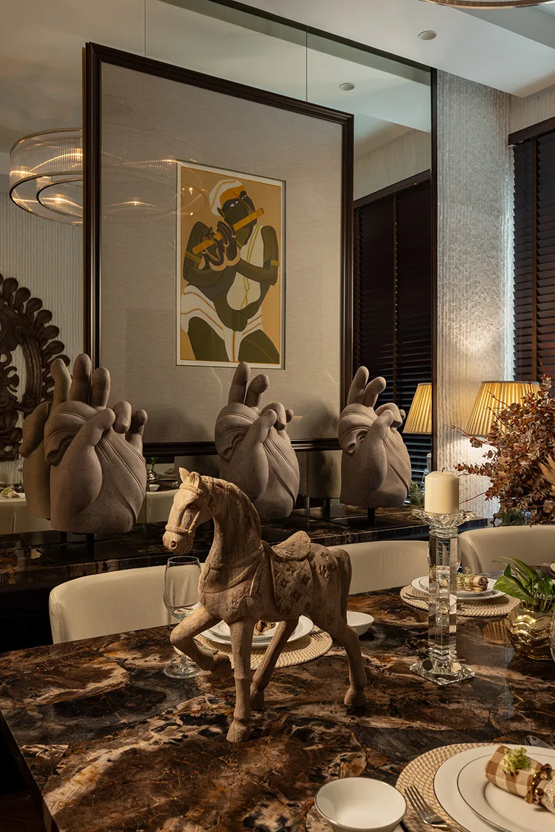 A thousand years of art, one address: This 2,095 sq ft home in Gurugram by Vineeta Dassani of TIS Living proves art was never meant to just hang on a wall — image 1