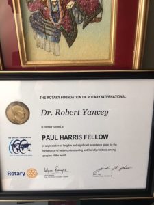 Robert Yancey - Rotary Award
