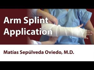 Arm Splint Application