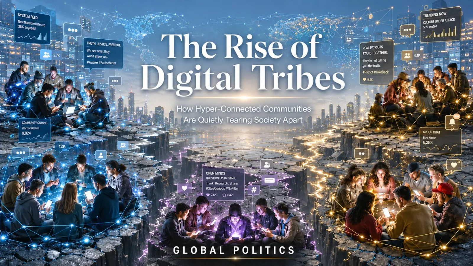 The Fragmentation of Society: How Digital Tribes Disrupt Global Social Cohesion