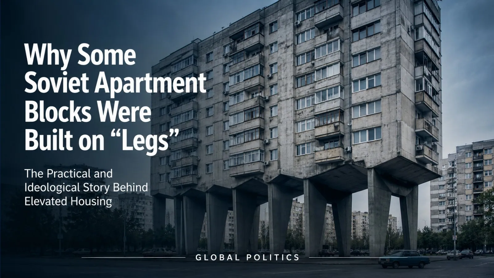 Why Some Soviet Apartment Blocks Were Built on “Legs” — The Practical and Ideological Story Behind Elevated Housing