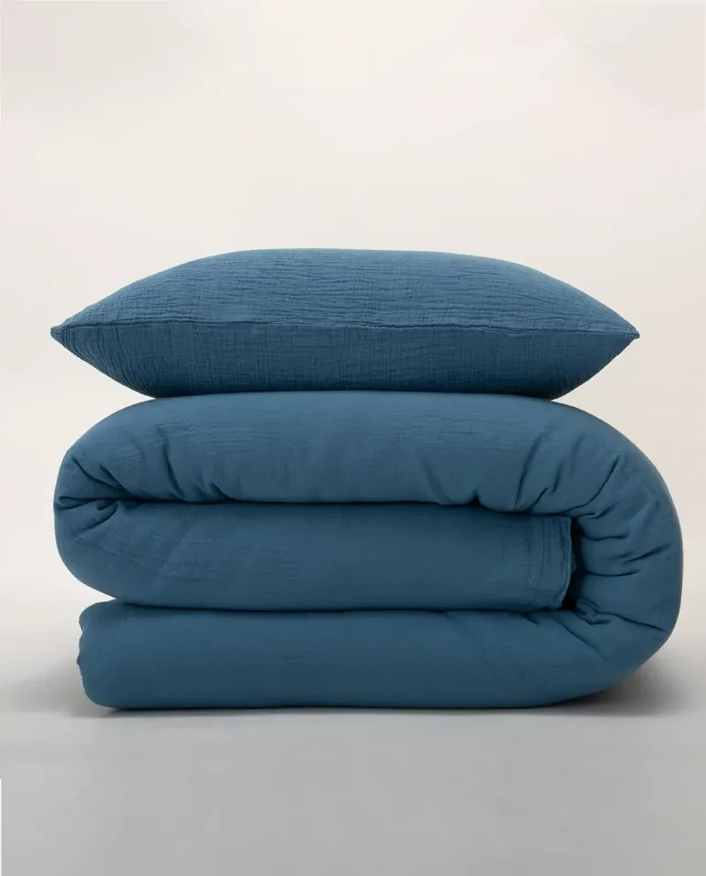 cocoon double gauze - blue