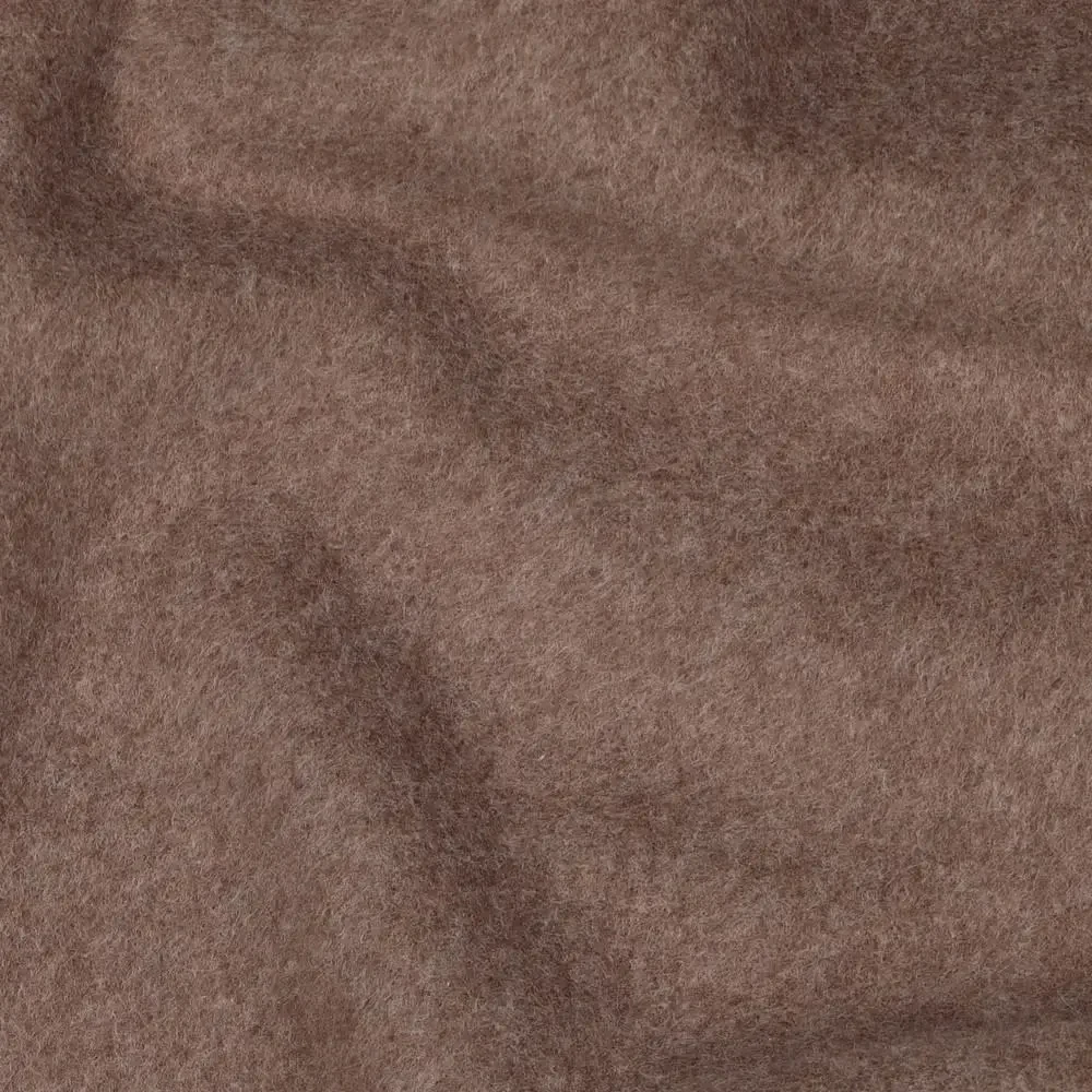 Katoen fleece GOTS - mokka melange