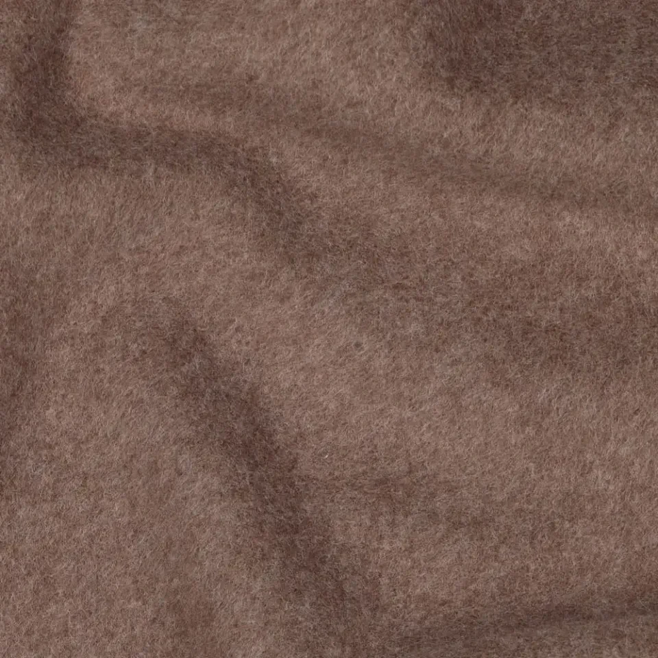 Katoen fleece GOTS - mokka melange