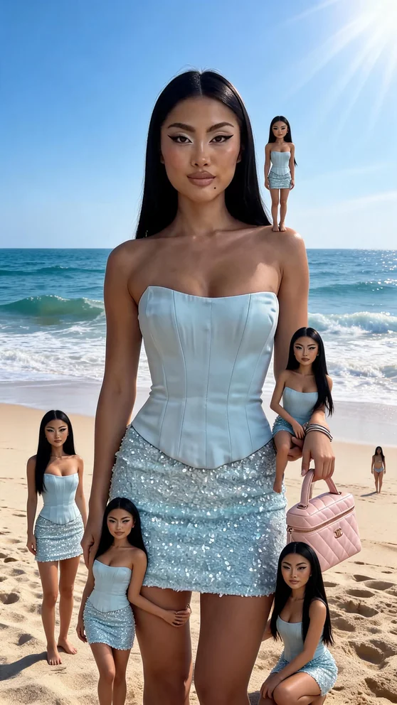 Tiny Beach Crew AI template preview