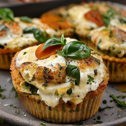 Savory Ricotta and Spinach Frittata Muffins