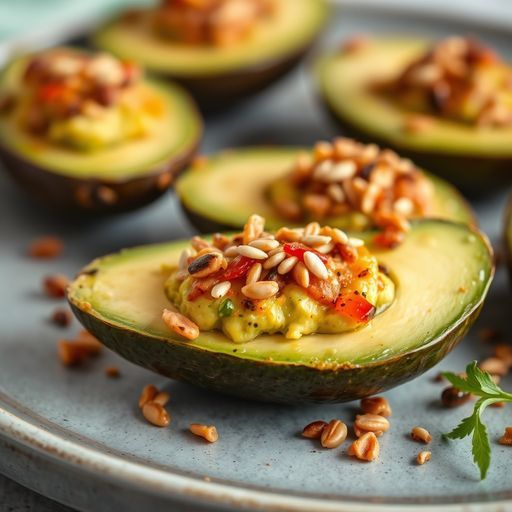 Spicy Avocado & Everything Bagel Seed Boats