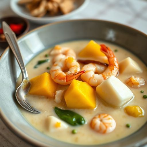 Ginataang Kalabasa at Hipon with Tofu