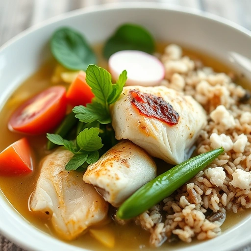 Sinigang na Bangus sa Miso with Brown Rice
