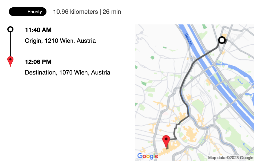 A static map consistent with my brand displaying visually distinct markers