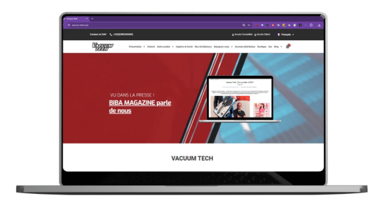 Vacuum Tech: Portal Web & E-Commerce de Envasado al Vacío