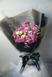  母親節10枝紫色玫瑰花束 #AF208  