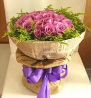  情人節30枝紫玫瑰花束 #AF231  