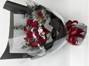  情人節10枝紅色玫瑰花束 #AF262 