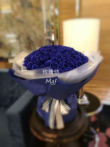  母親節99枝藍玫瑰花束#AF1871  