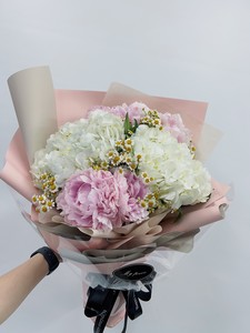  （已售馨）芍藥繡球花束#AF352  