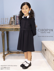  CHOPIN Tokyo 白領長袖連衣裙 (日本直送) **入學面試裝, 表演服飾, interview, 婚宴兒童禮服 ** 