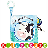  【售完】bb嬰兒車玩具／禮物精選~Farmyard Friends嬰兒早教BB玩具布書 T790  