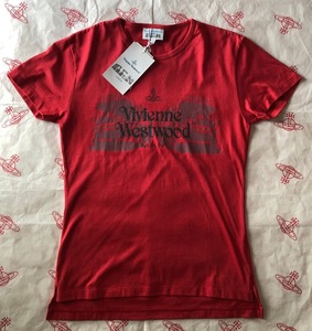  全新Vivienne Westwood日本版紅色圖案Logo短袖Tee (男裝)  