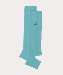  全新Vivienne Westwood彩藍色踩腳Logo長襪  