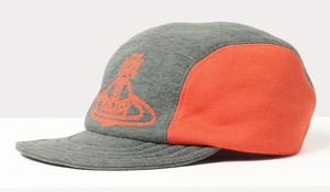  全新Vivienne Westwood日本版橙灰色大Logo棒球帽  