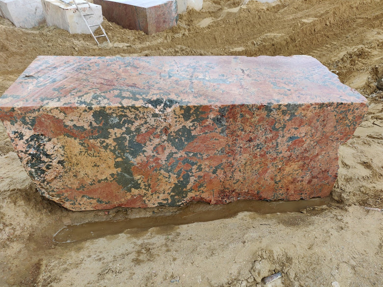 Red Marble Block 3