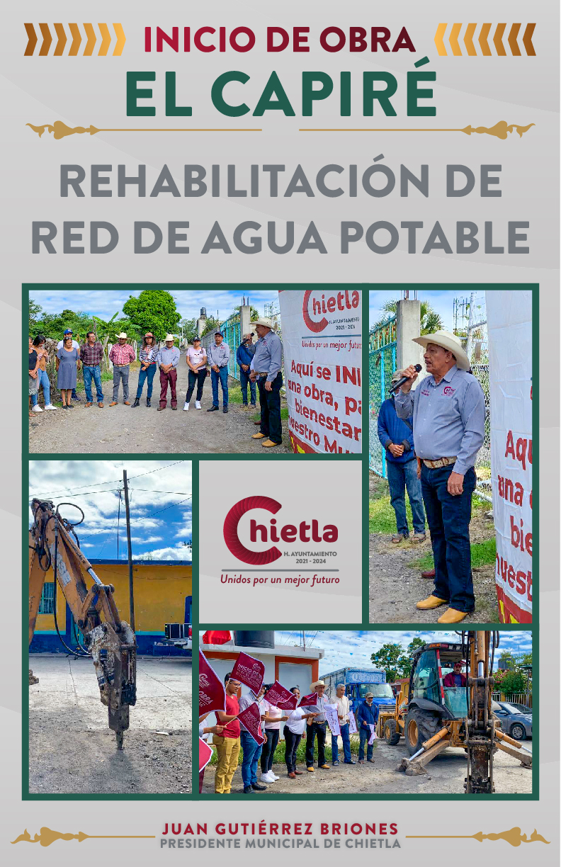 Banderazo Inicio de Obra "Rehabilitación de Red de Agua Potable"