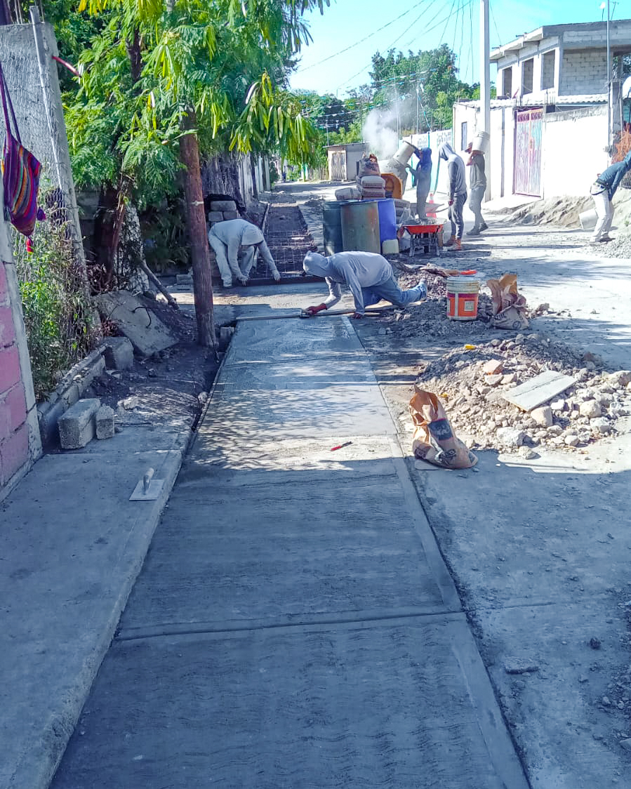 Puerto de la obra de Rehabilitación de Red de Agua Potable en la comunidad de El Capire.