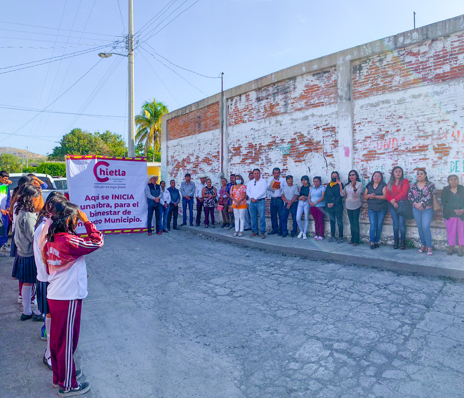 Banderazo de Inicio de Obra "Rehabilitación de Pavimento de Calle 16 de Septiembre"