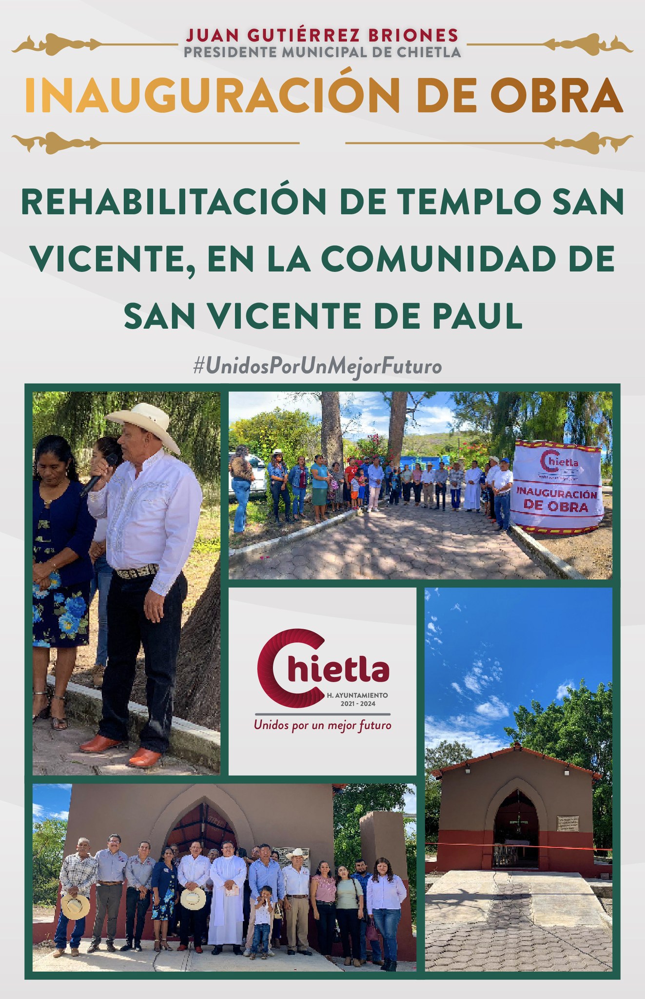 Entrega de obra Rehabilitación Templo de San Vicente