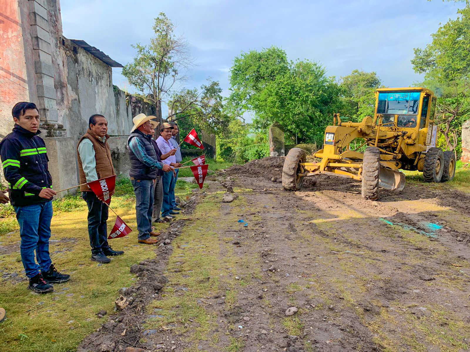 Inicio de obra Adoquinamiento de Calle Sin Nombre