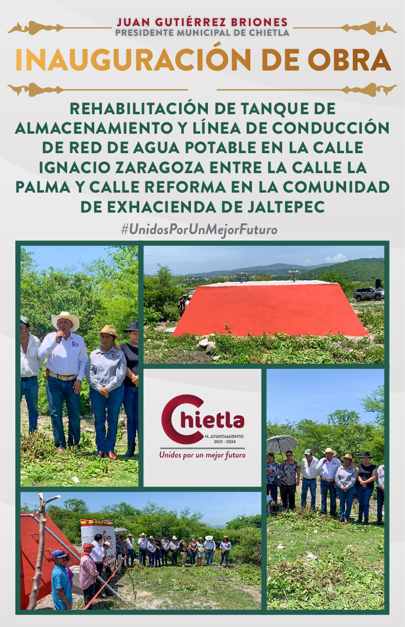 "Inauguración de Obra en comunidad de Exhacienda de Jaltepec"