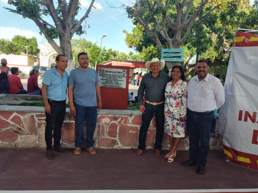 Inauguración de obra Techado de Plaza Principal en San Antonio Coayuca