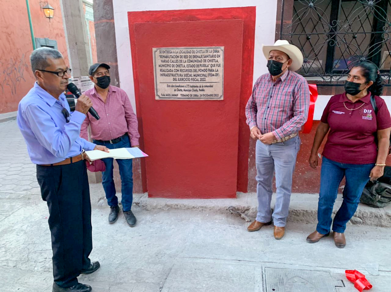 Entrega de obra "Rehabilitación de Alcantarillado Sanitario"