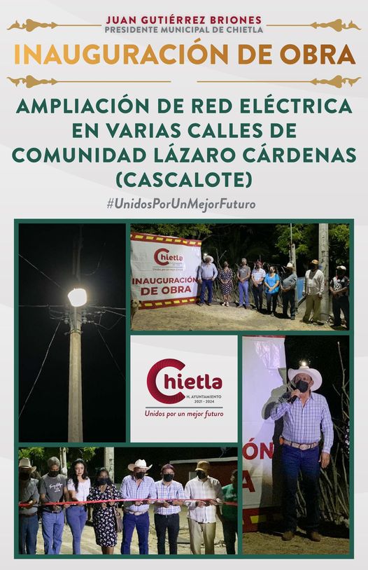 Entrega de la Ampliación de Red Eléctrica en Lázaro Cárdenas