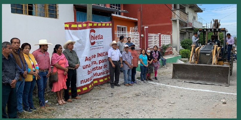 Inicio de ora "Adoquinamiento de Calle Emiliano Zapata"