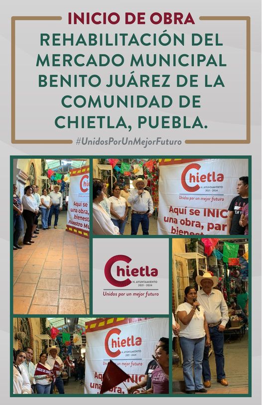 Banderazo de Obra "Rehabilitacion del Mercado Municipal Benito Juárez"
