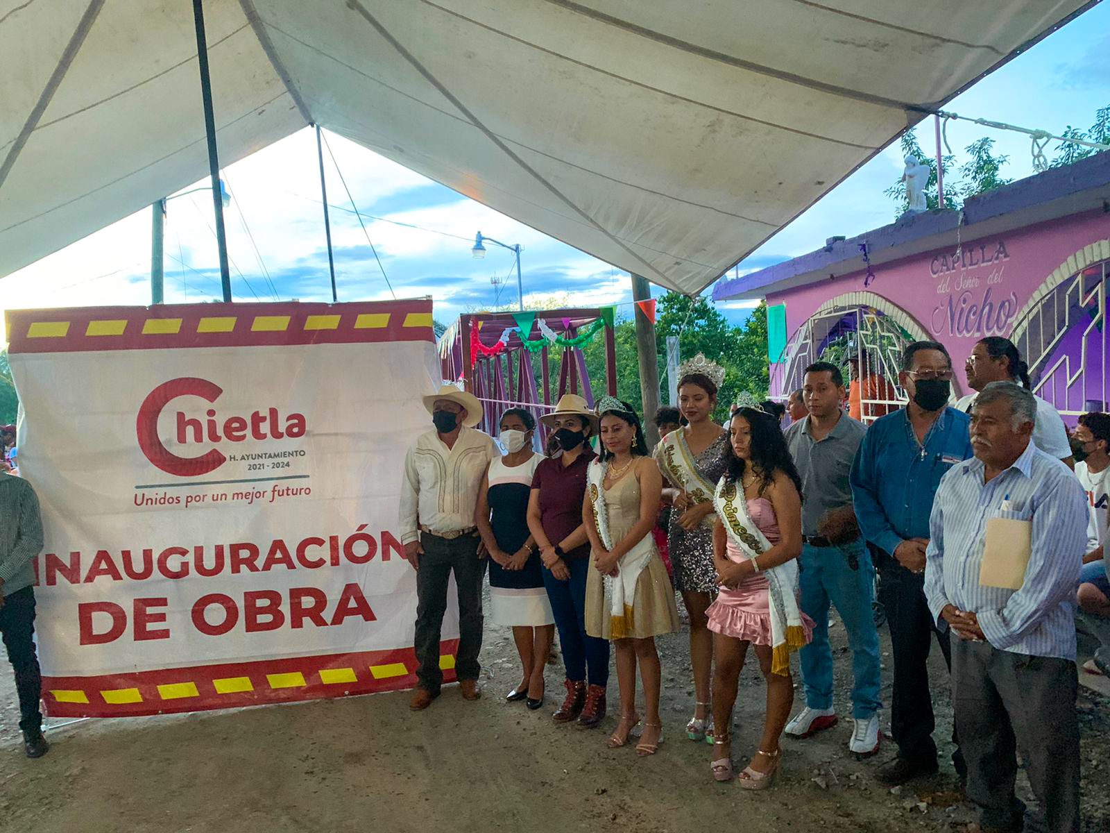 Inauguración Puente Peatonal, en la comunidad de Atencingo.