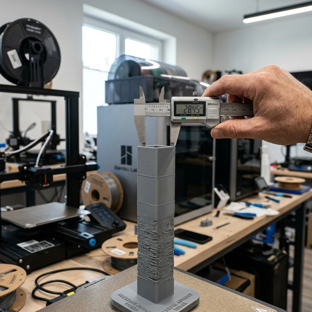 Mẫu in 3D FDM bị lỗi ghosting nặng dọc theo các góc vuông và lỗ tròn do rung động cơ học chưa được khử