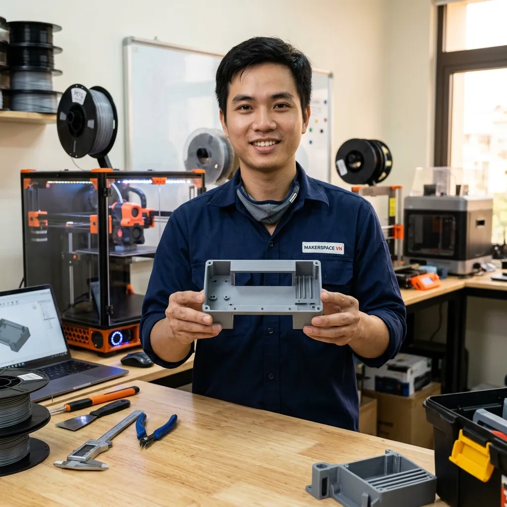 In 3D nhịp cầu hoàn hảo không cần support