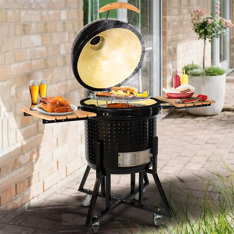 Barbekü Egg Kapaklı Tekerlekli