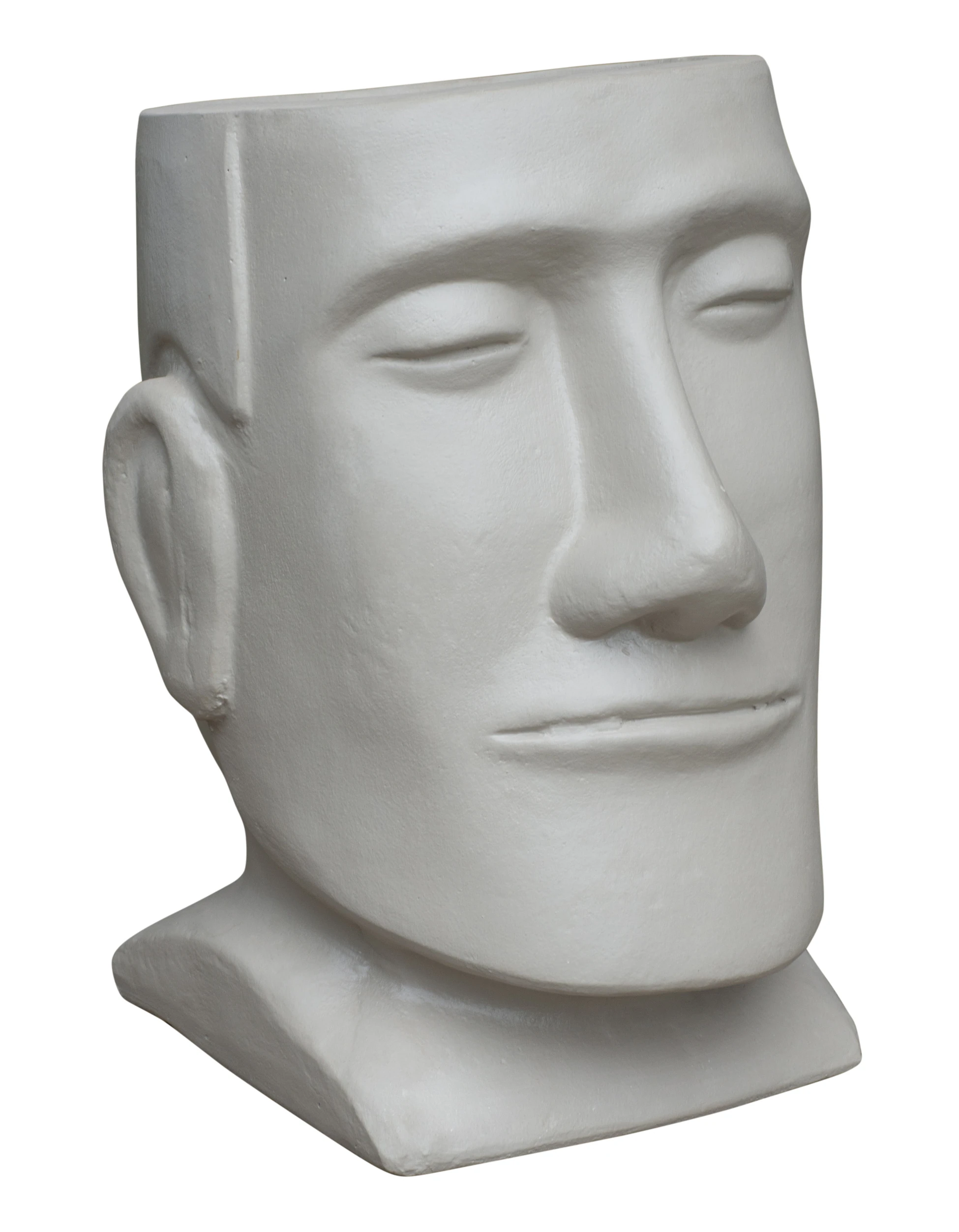 Moai Figürlü<br> Fiber Heykel