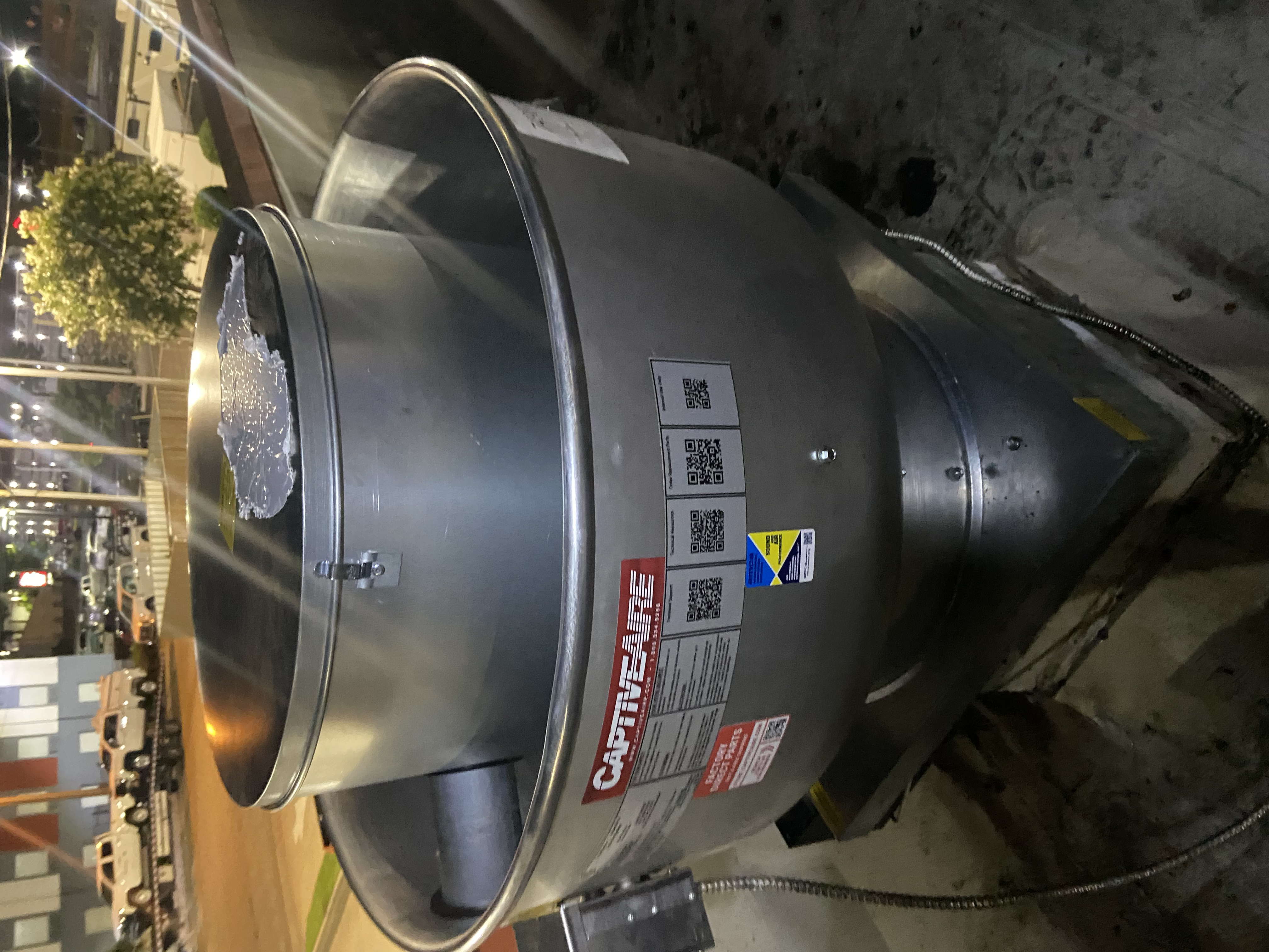 CaptiveAire Exhaust Fan, Rooftop Installation, Whataburger, Biloxi, MS